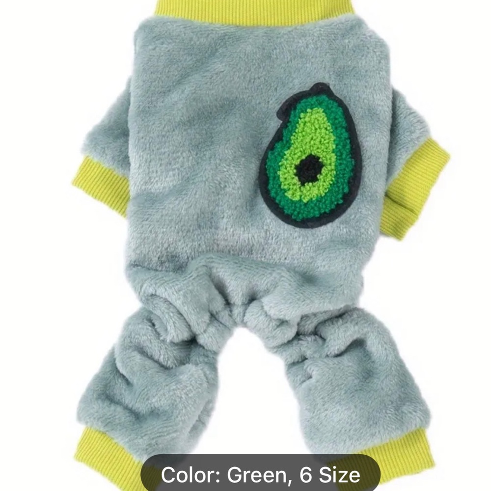 Avocado dog jumpsuit. Never worn